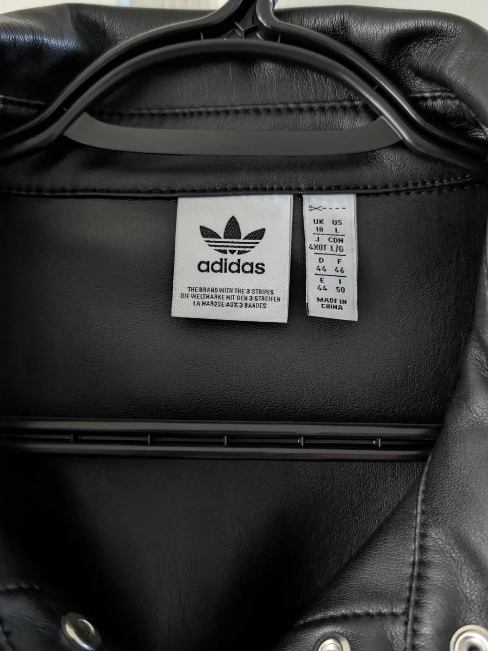 Adidas Originals Faux Leather Track Jacket - Picture 3 of 5